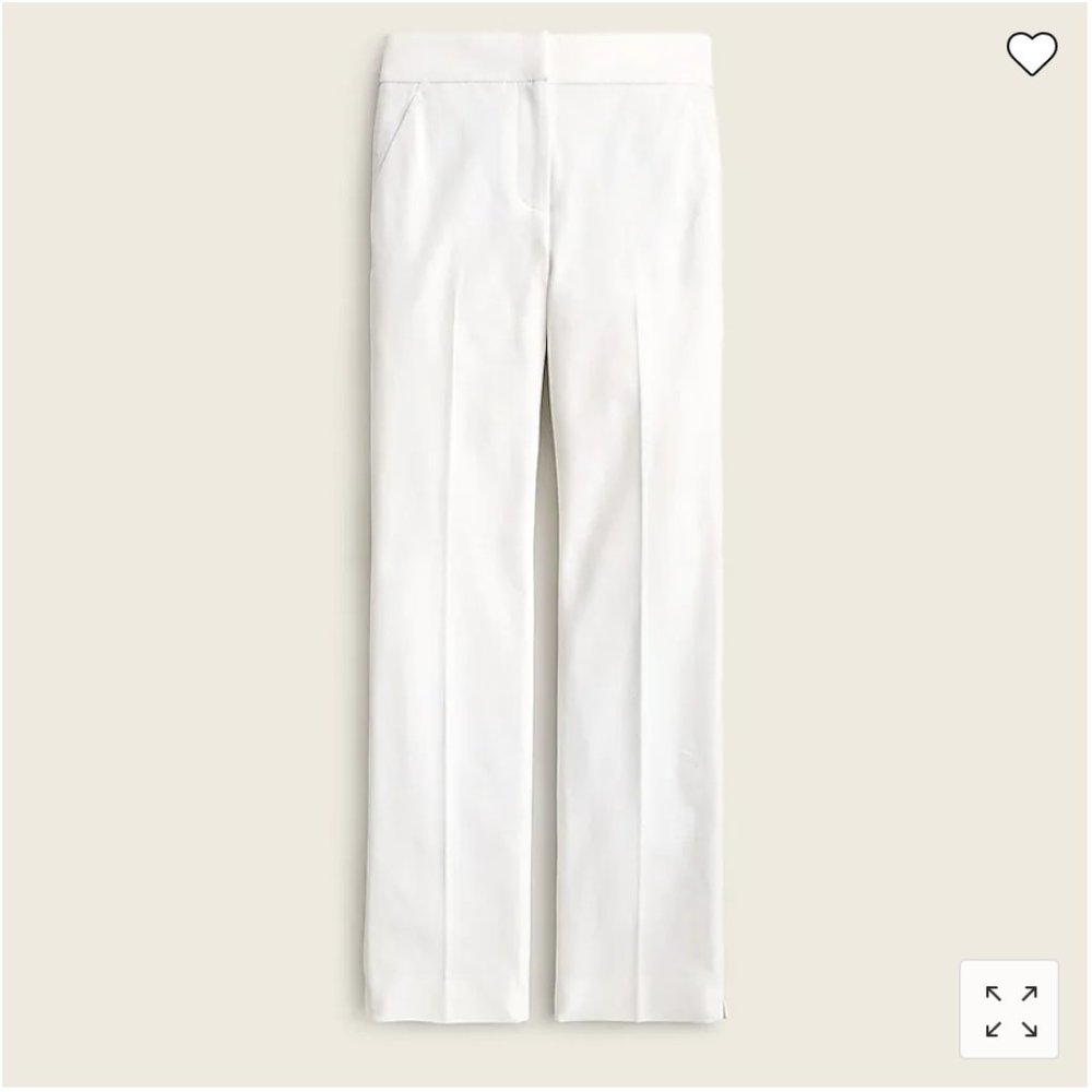 J.Crew - New Remi Pants - White Linen Trousers